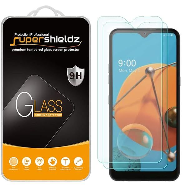 Supershieldz 2 Pack Tempered Glass Screen Protector for LG K51 Anti Scratch Bubble Free