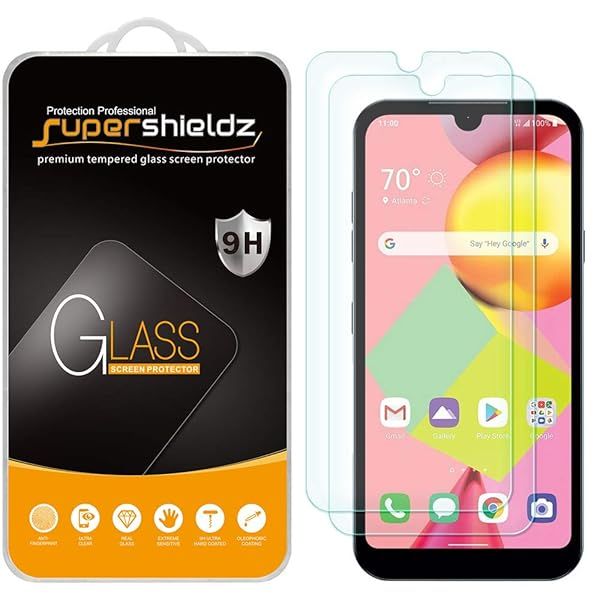Supershieldz 2 Pack Tempered Glass Screen Protector for LG Risio 4 Anti Scratch Bubble Free Protection