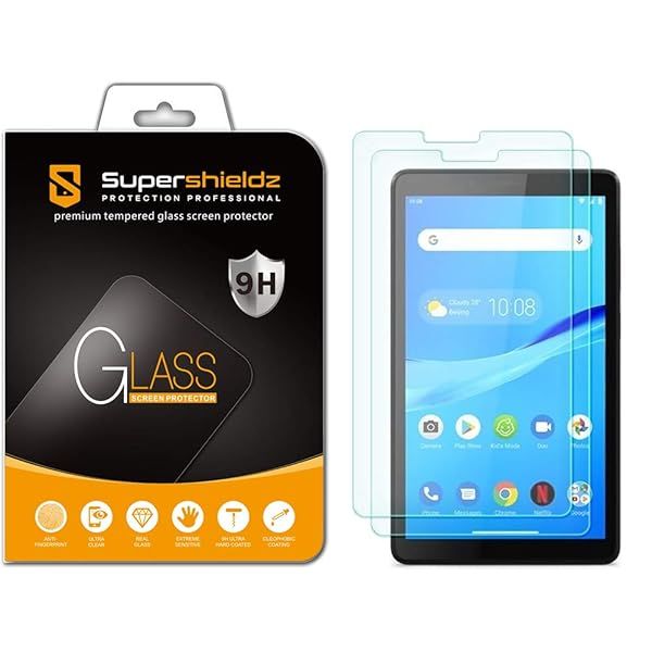 Supershieldz 2 Pack Tempered Glass Screen Protector for Lenovo Tab M7 3rd Gen Anti Scratch Bubble Free 7 Inch Tablet TB-7305F
