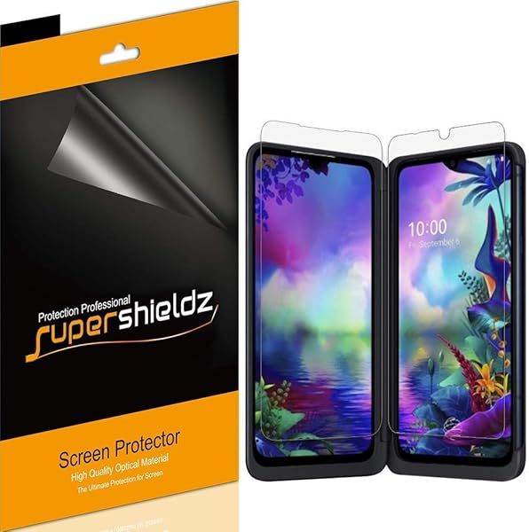 Supershieldz 3 Pack Screen Protector for LG G8X ThinQ High Definition Clear Shield for Main and Dual Screens