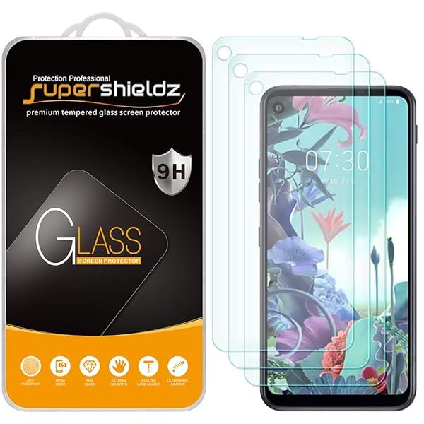 Supershieldz 3 Pack Tempered Glass Screen Protector for LG Q70 Anti Scratch Bubble Free 0.33mm Thickness