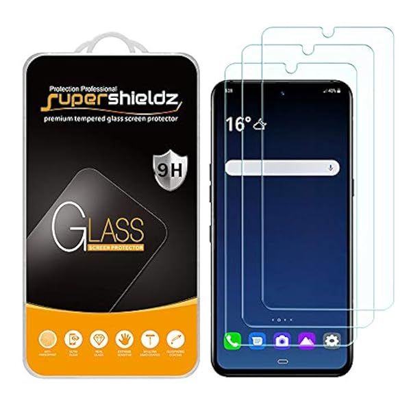 Supershieldz 3 Pack Tempered Glass Screen Protector for LG V60 ThinQ 5G Anti Scratch Bubble Free Not for Dual Screen