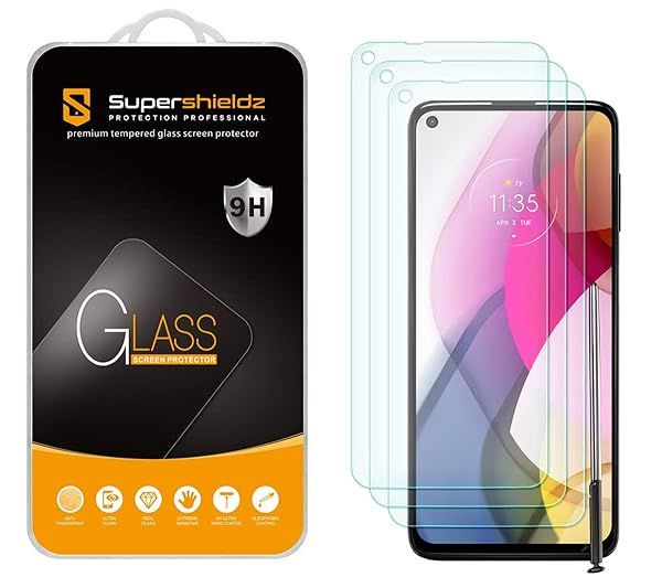 Supershieldz 3 Pack Tempered Glass Screen Protector for Motorola Moto G Stylus 2021 Anti Scratch Bubble Free Not for 2020 2022 Version