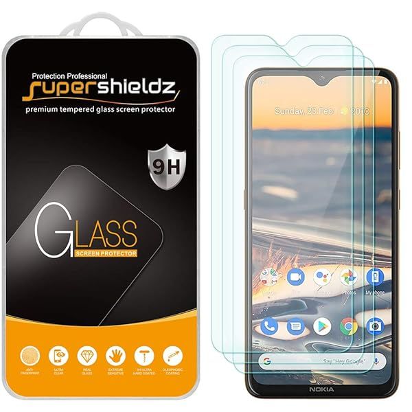 Supershieldz 3 Pack Tempered Glass Screen Protector for Nokia 5.3 Anti Scratch Bubble Free Protection