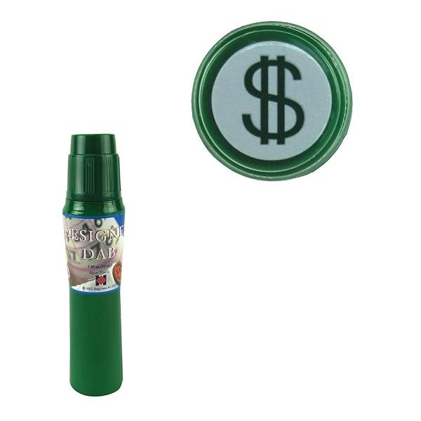 Treasure Gurus Fast Drying Bright Green Ink Dollar Sign Bingo Dauber Money Color Dabber Marker