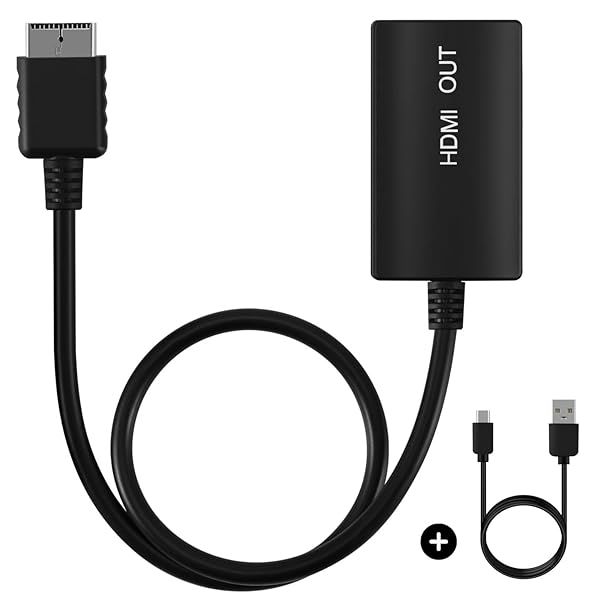 Upgrade Your Gaming: TNP PS2 HDMI Converter - AV Adapter for PlayStation 2/3 HD Upscaling