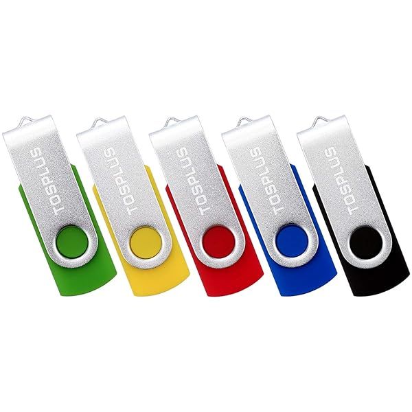 Buy TOSPLUS 5-Pack 32GB USB 2.0 Flash Drives - Colorful Thumb Drives for Easy Storage