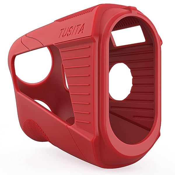 TUSITA Silicone Case for Bushnell Tour V5 Slope Shift Laser Golf Rangefinder Red Durable Protection