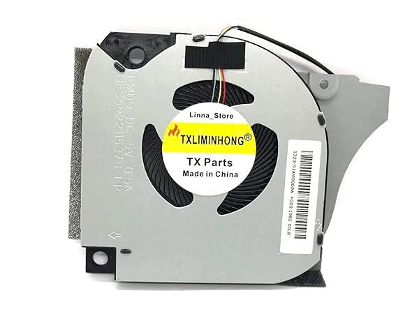 TXLIMINHONG Compatible GPU Cooling Fan for DELL INSPIRON 0FK2HP G5-5590 P82F FM09 DFS5K221153711 DC5V 0.5A Laptop Fan
