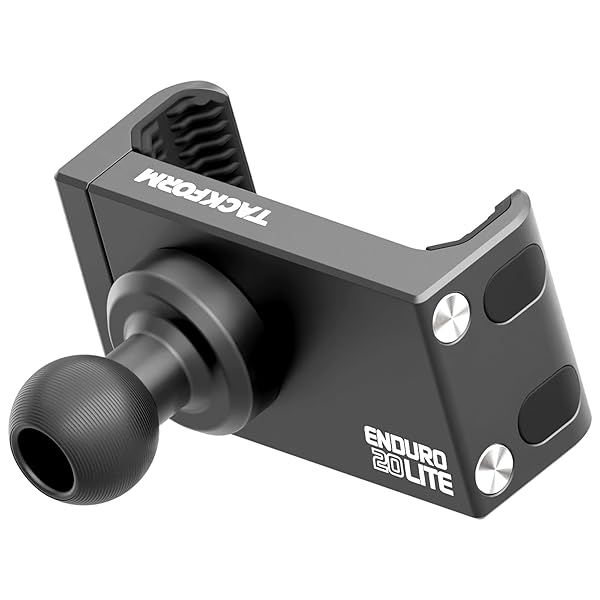 Tackform Enduro 20LITE Phone Holder - Spring Tension Optimized for in Vehicle Use, Truck and Fleet, Rock Crawling | 20mm Aluminum Ball