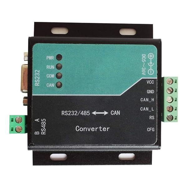 Taidacent High Performance Serial to CAN Module Converter with Power Adapter for RS485 RS232 UART Can Bus Adapter