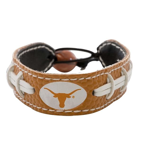 Texas Longhorns Team Color Football Bracelet - Perfect Fan Gear for Game Day!