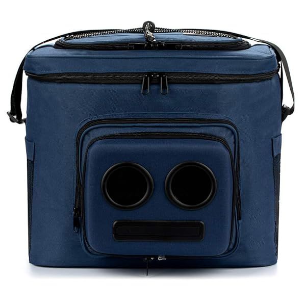 The Best Cooler with Bluetooth Speakers 20 Watt for Parties Festivals Beach Rechargeable Compatible with iPhone and Android Blue