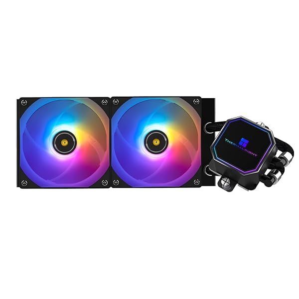 Thermalright Frozen Prism 240 Black ARGB Liquid CPU Cooler for AMD/Intel - 120mm PWM Fan, High Performance Water Cooling