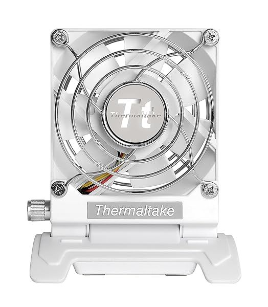 Thermaltake Mobile Fan III: Compact Portable Desk Fan with Swivel & Retractable Cable - Perfect Cooling Solution