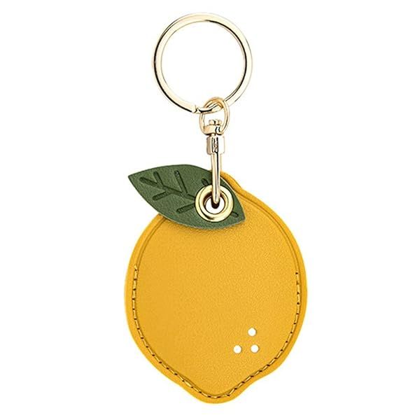 Tomcrazy 3-in-1 Protective Case for Airtag & SmartTags - Lemon Keychain Cover for Bags & Suitcases