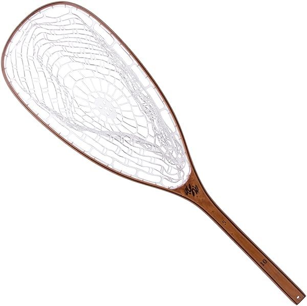 "Trademark Innovations 35.2" Fly Fishing Net - Eco-Friendly Beech Wood & Rubber for Safe Catching"
