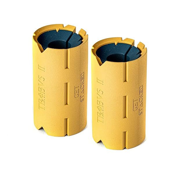 Tribus 2-in-1 Thick Grips for Dumbbells & Barbells - Boost Arm Strength & Grip for Weight Lifting