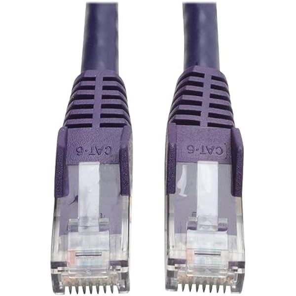 Tripp Lite 5ft Cat6 Gigabit Snagless RJ45 Patch Cable - Purple, High-Speed Ethernet Connection