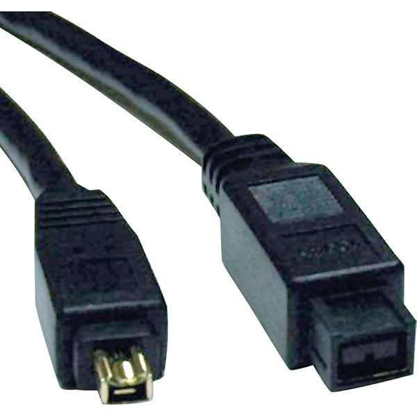 Tripp Lite FireWire 800 Cable (6ft, 9pin/4pin) - High-Speed IEEE 1394b Connection for Fast Data Transfer