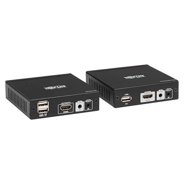 Tripp Lite HDMI HDBaseT KVM Console Extender Over Cat6 4K HDMI Video Extender with USB Ports and IR 4K at 30Hz 1080p B013-HU-4K