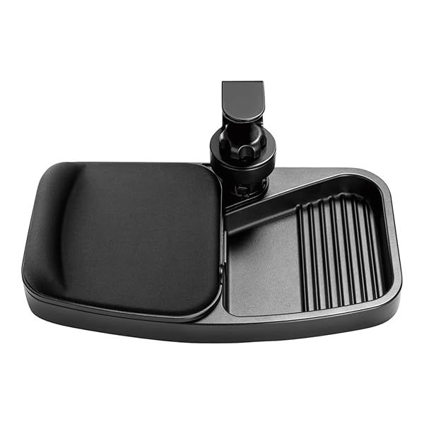 Tripp Lite Under Desk Storage Tray with Mouse Pad & Wrist Rest - 360 Swivel Office Organizer, 5-Year Warranty