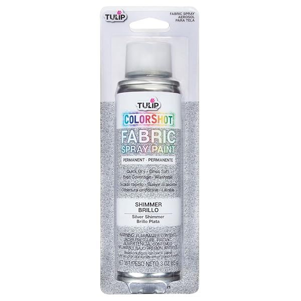 Buy Tulip ColorShot Instant Fabric Color 3oz - Silver Shimmer for Vibrant DIY Projects