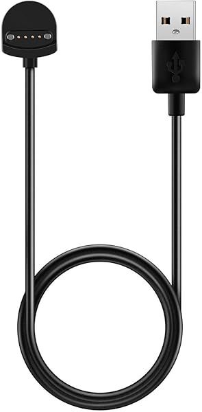 Turnwin Charger for Ticwatch S E Replacement 3.3ft USB Cable Charging Dock Black