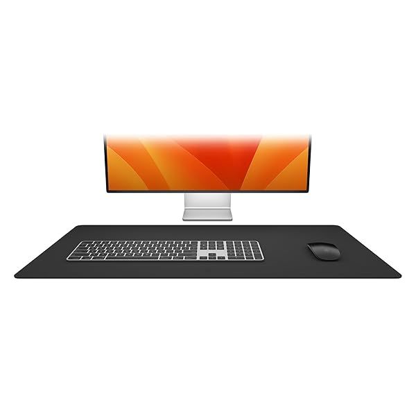 Twelve South Sustainable Leather Desk Pad - Large, Non-Slip, Moisture & Heat Resistant Mat for Computer & Mouse