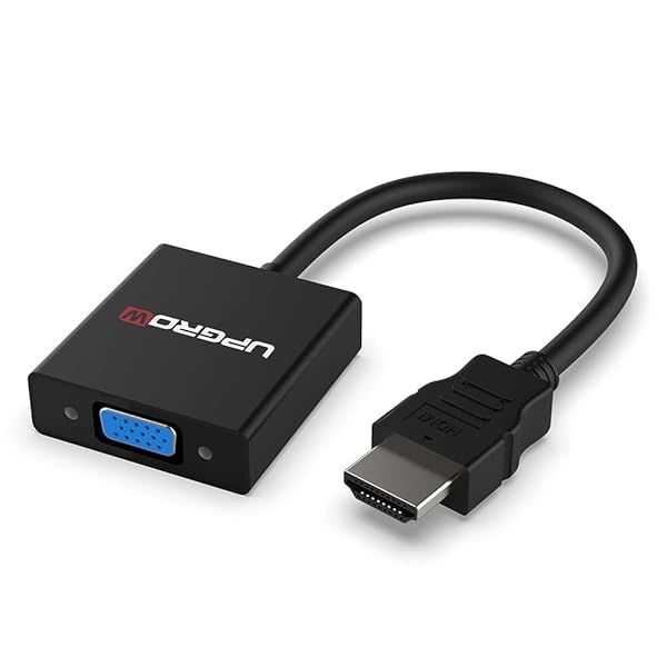 UPGROW HDMI to VGA Adapter - Convert HDMI to VGA for PC, Laptop, Projector & More | Model UPGROWHMVF01