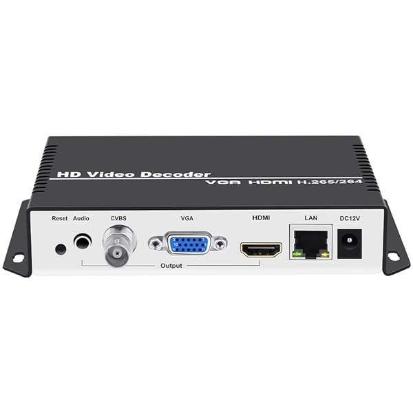 URayCoder H.265 H.264 Video Decoder: HDMI, VGA, CVBS Streaming for IP Cameras & More