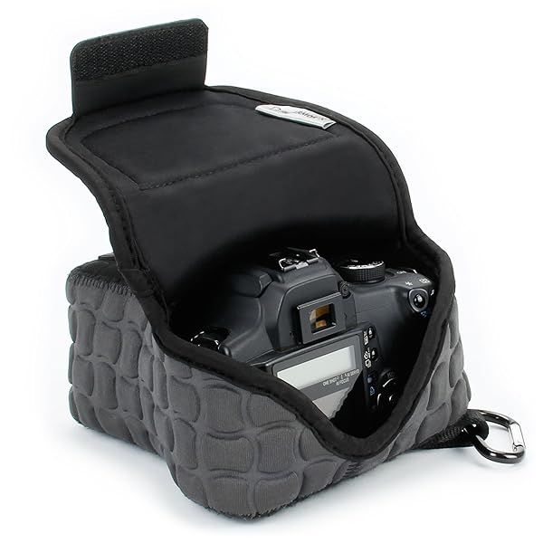 USA GEAR FlexARMOR X DSLR Camera Case - Padded Neoprene Sleeve for Nikon, Canon, Pentax & More
