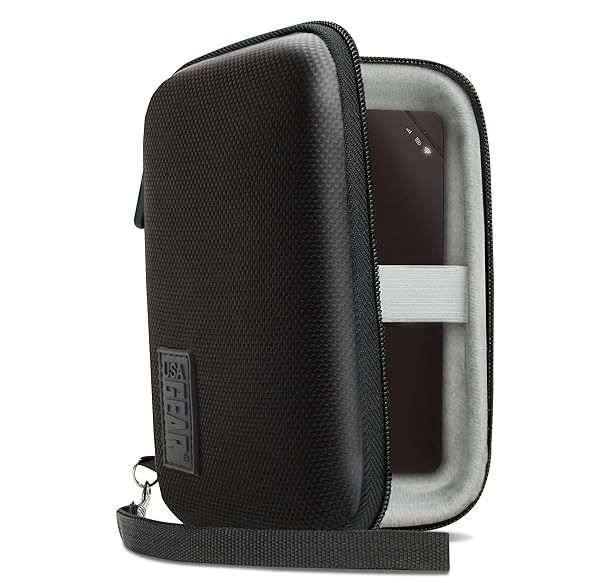 USA GEAR Portable WiFi Hotspot Case - Travel-Friendly, Compatible with 4G LTE Devices from Verizon, Netgear, Huawei & GlocalMe