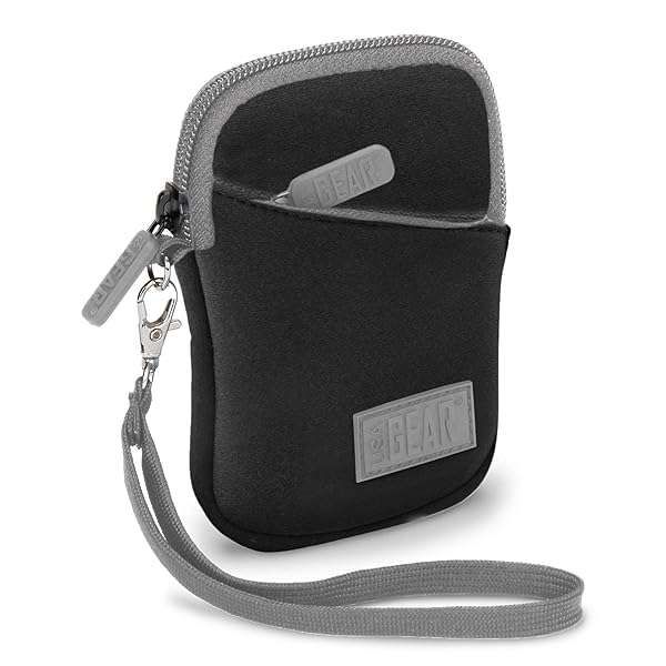 USA Gear Neoprene Camera Case for Nikon Coolpix A10, S4300, S6900 & W300 - Durable, Compact with Belt Loop & SD Card Pocket