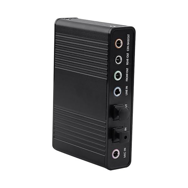 USB Sound Card: 6-Channel External Audio Adapter for Laptops & Desktops with SPDIF Output