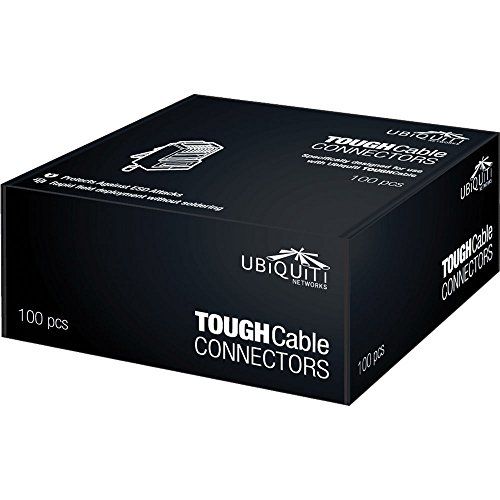 Ubiquiti TOUGHCable RJ45 8P8C Male Connectors - 100 Pack for Reliable Networking