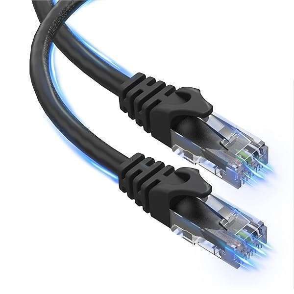 Ultra Clarity 50 ft Cat6 Ethernet Cable - High-Speed RJ45 LAN Network Patch Cable