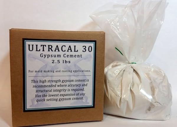Ultracal 30 Gypsum Cement 2.5 lbs - Perfect for Mold Making & Casting with Latex Molds - High Detail Finish!