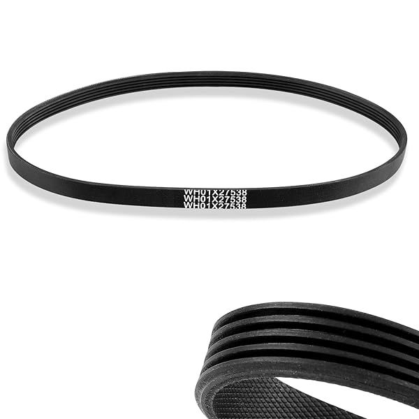Upgraded WH01X27538 Washer Drive Belt Compatible with GE, Hotpoint Washing Machines Belt Replacement w Instruction 290D1101P005, AP6328256,