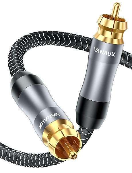 VANAUX 16.5ft Subwoofer Cable - Digital Coaxial RCA to RCA for Home Theater & Soundbar
