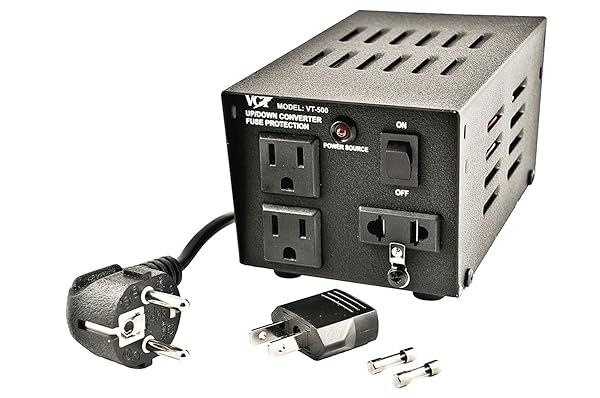 VCT VT-500 Step Up/Down Voltage Transformer - 500W AC 110/220V Power Converter for Safe Voltage Conversion