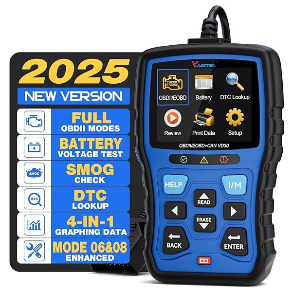 Car Code Reader VDIAGTOOL VD31, OBD2 Scanner with Car Key Battery Tester, OBD2 Scanner Diagnostic Tool, Check Engine Code Reader for Cars and Trucks,