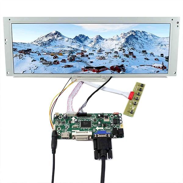 "VSDISPLAY 14.9" LCD Screen LTA149B780F with HDMI DVI VGA for DIY Cabinets & Car Gauge Clusters"