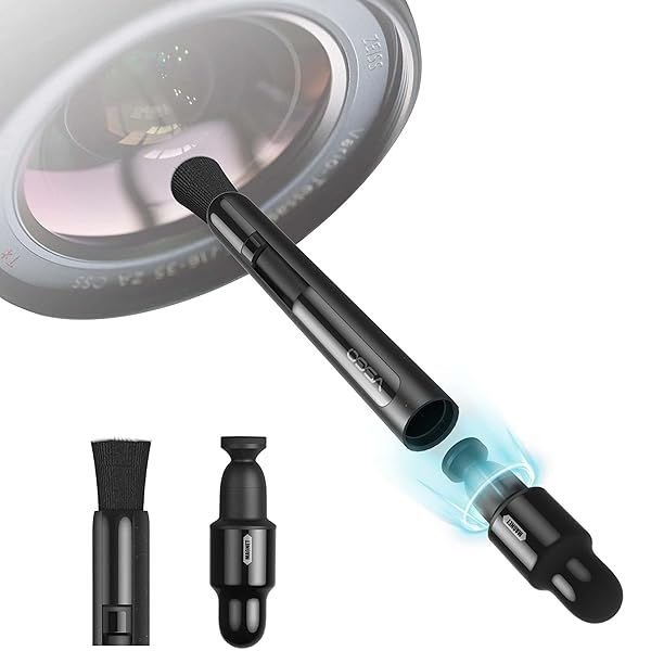 VSGO V-P03E Lens Cleaner Pen for Canon, Nikon, Sony & VR Glasses - Includes 2 Replacement Carbon Tips