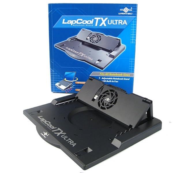 Vantec LapCool TX LPC-460TX Adjustable Notebook Stand with Fan - Enhance Cooling & Comfort