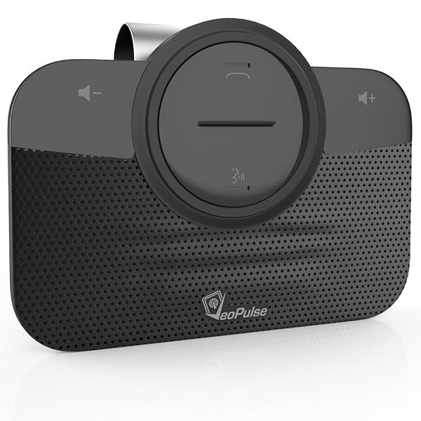 VeoPulse Car Speakerphone B-PRO 2B Hands-Free Kit with 6W Hi-Fi Speakers and Bluetooth Automatic Multipoint Connection