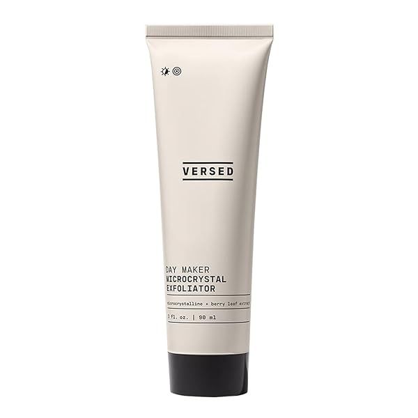 Versed Day Maker Microcrystal Exfoliating Cleanser: Vegan Creamy Wash for Clear Skin & Eco-Friendly Microbead Alternative