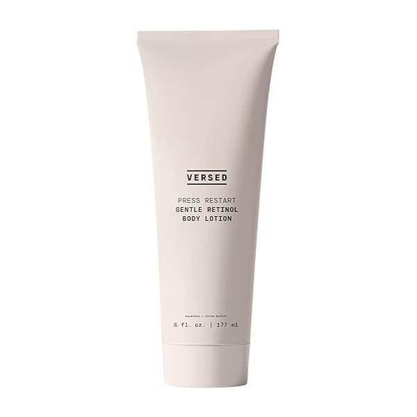 Versed Press Restart Retinol Body Lotion: Firming Cocoa Butter Moisturizer for Dark Spots & Aging Skin (6 oz)