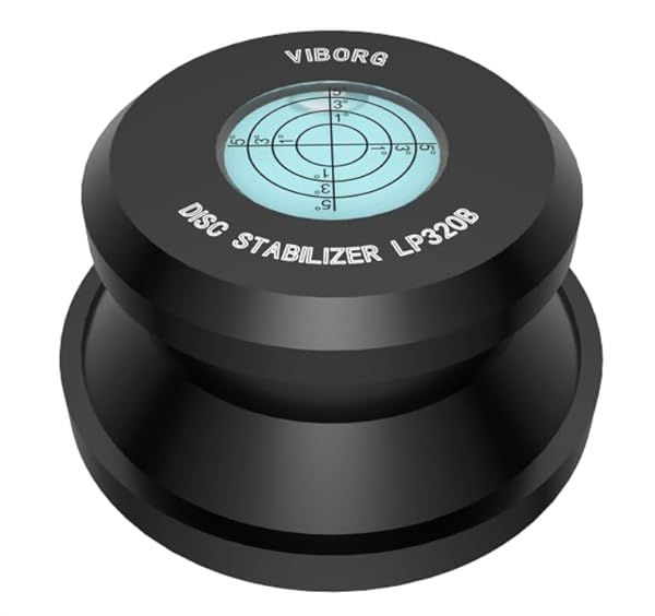 Viborg LP320B Record Weight Turntable Disc Stabilizer Aluminum HiFi Vinyl Clamp for Optimal Performance with Vinyl Record Players