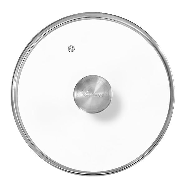 Victoria 8-Inch Glass Lid for Cast Iron Skillet - Perfect Fit for 7.5-Inch Victoria Pans